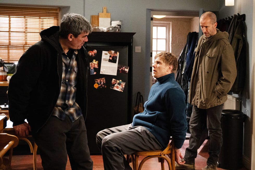 Cain Dingle, Robert Sugden, Sam Dingle, Emmerdale cain dingle, robert sugden, sam dingle, emmerdale