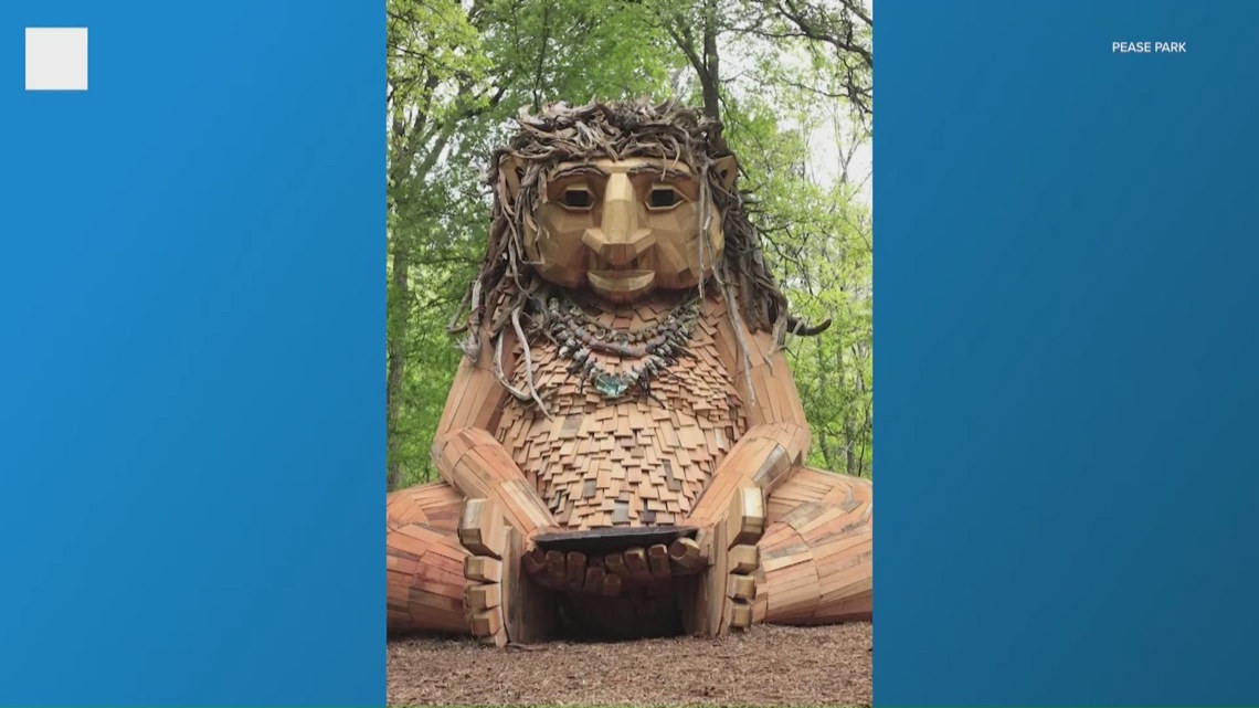 Artist behind Pease Park troll releases statement after sculpture's destruction