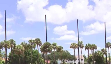 Collier County community residents fight golf poles built without permits near homes
