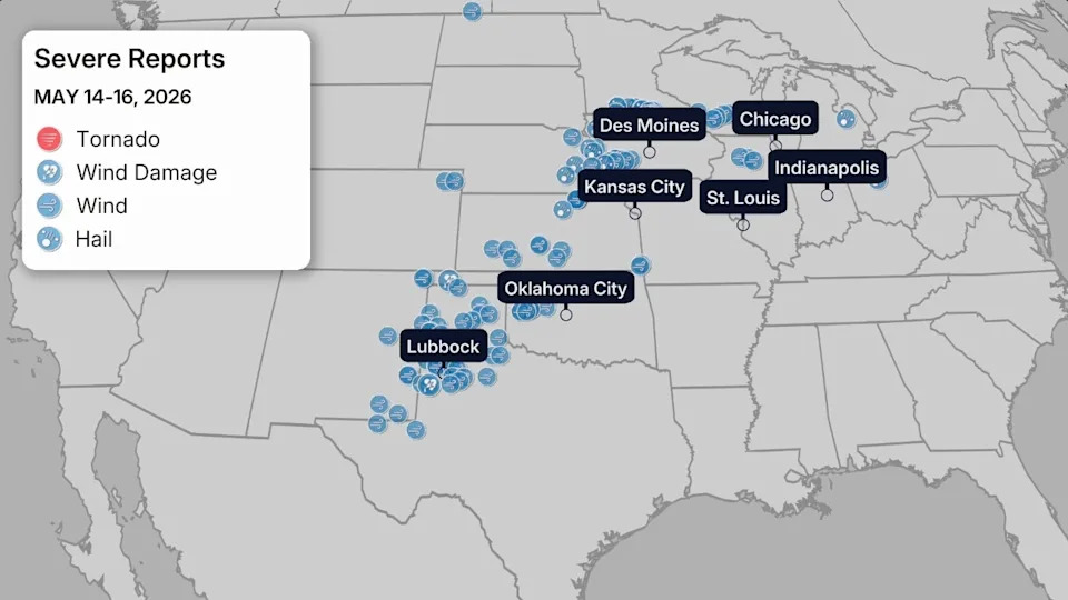 Sunday's Severe Weather Reports