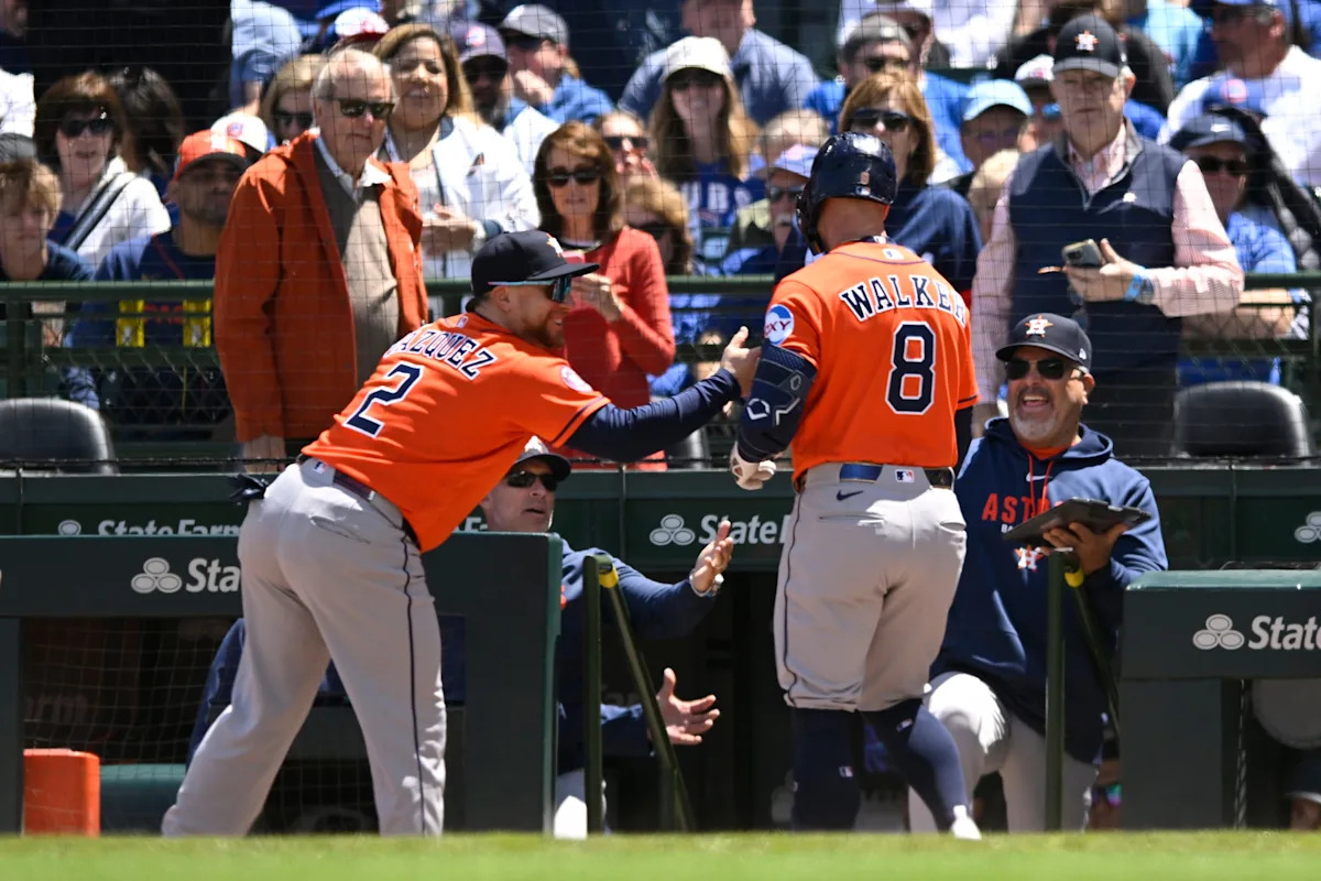 Christian Walker’s 2 homers powers Astros past Cubs 3-0 as Chicago drops 7th straight