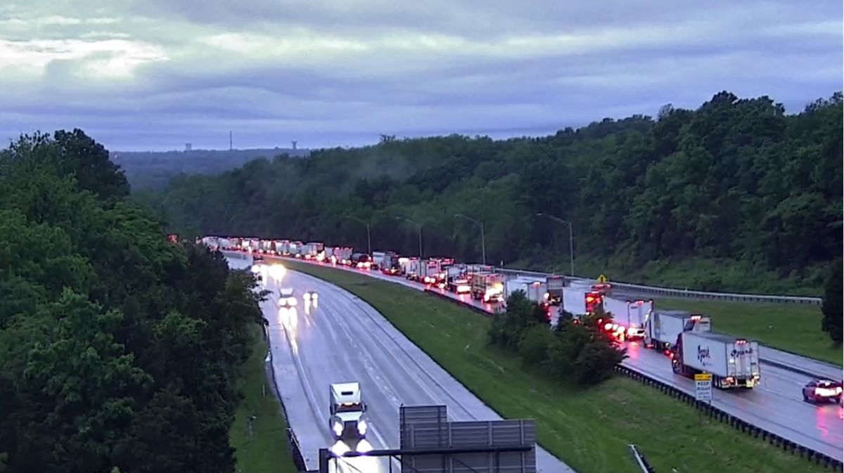 Traffic moving, slowly, after series of crashes brings I-71 southbound to standstill near Lebanon