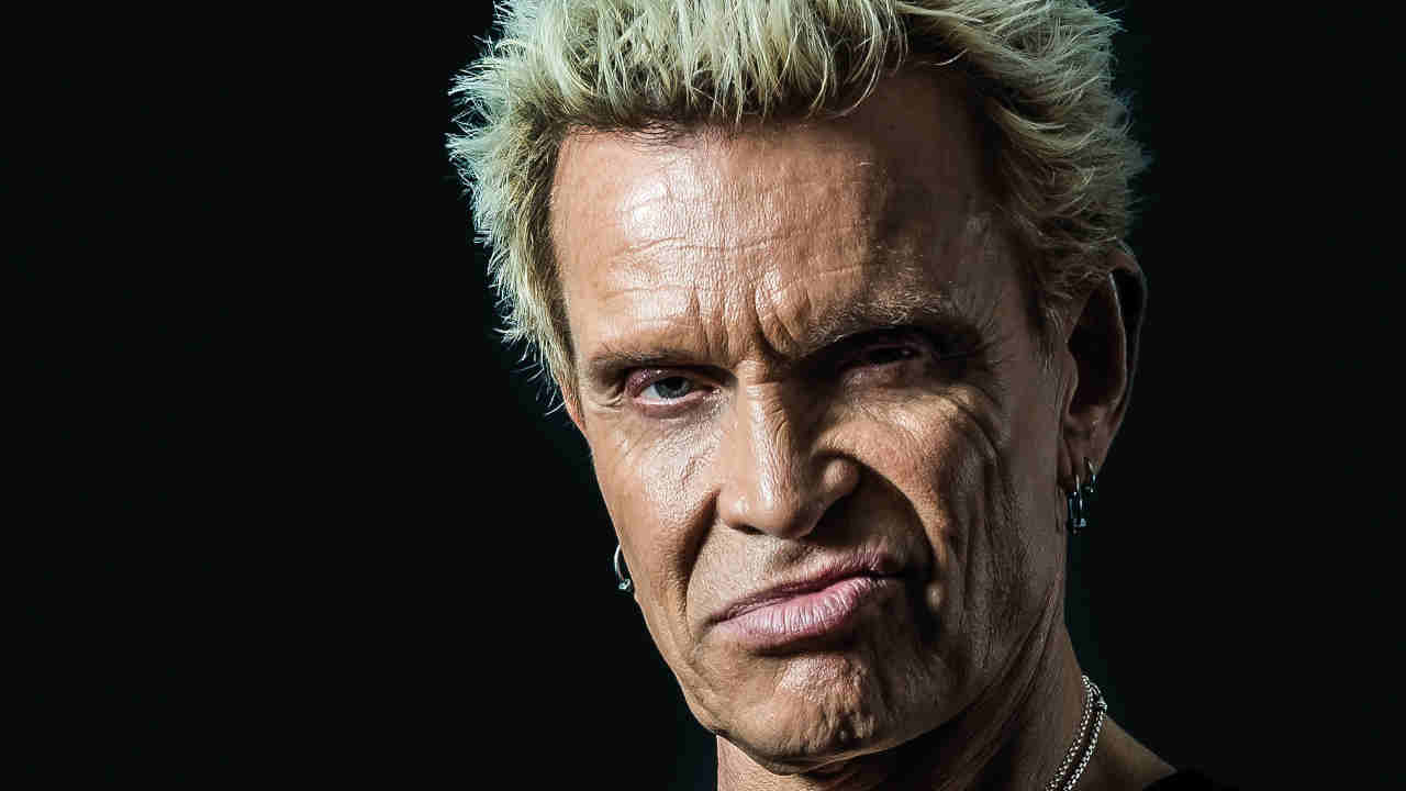 Billy Idol posing for a photograph in the late 2010s