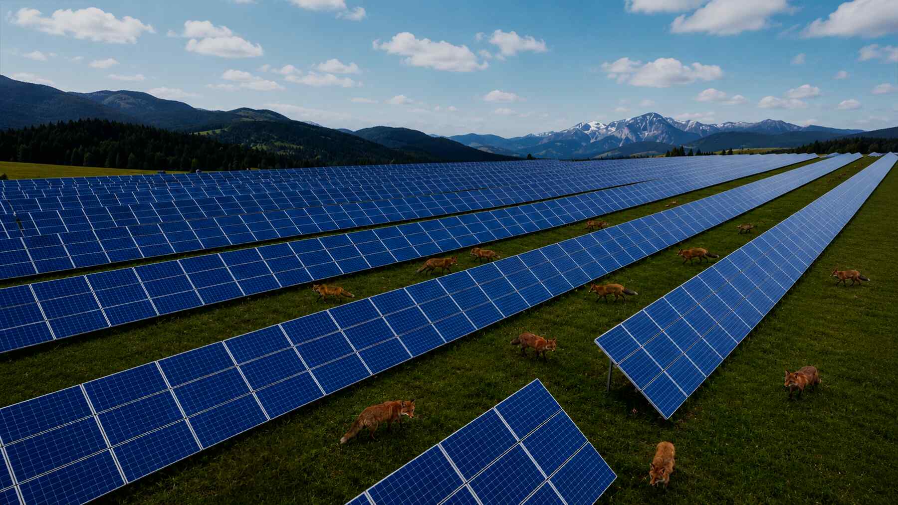 A hundred foxes in California were losing ground to coyotes until a solar plant quietly became their fortress with doors only they could use