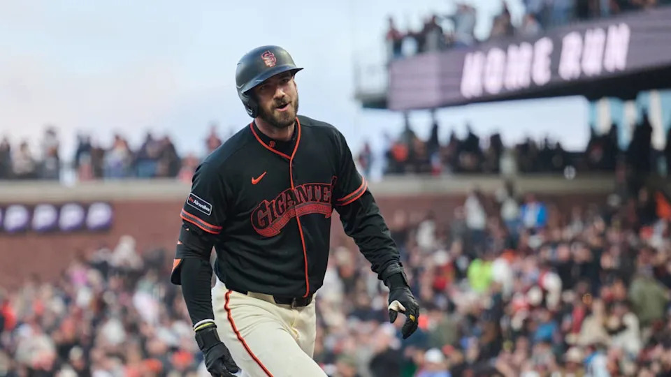 San Francisco Giants infielder Bryce Eldridge (8).© Robert Edwards-Imagn Images