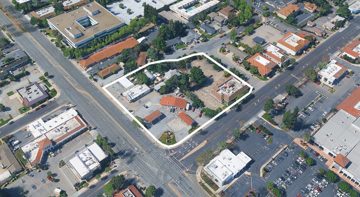 980 East Campbell Avenue, image via Google Satellite outlined approximately by YIMBY