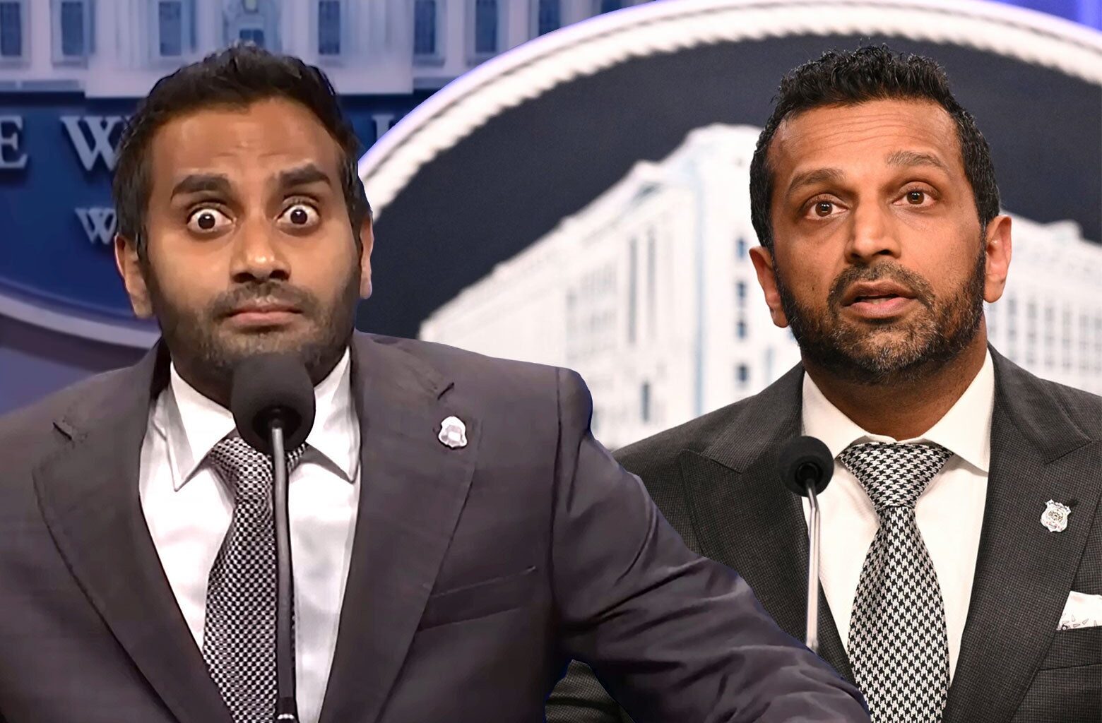 SNL finally parodied Kash Patel. He could only have been played by Aziz Ansari.