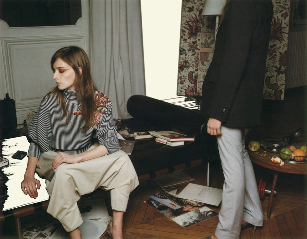 Roos and Anne Catherine in Balenciaga campaign, 1999