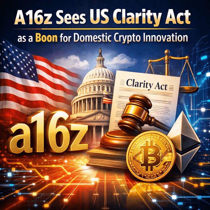 A16z Sees Us Clarity Act As A Boon For Domestic Crypto Innovation