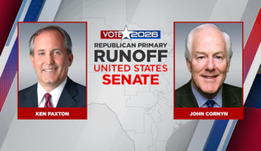 ELECTION RESULTS: Texas Senate race between Sen. John Cornyn, AG Ken Paxton in May 26 primary runoff
