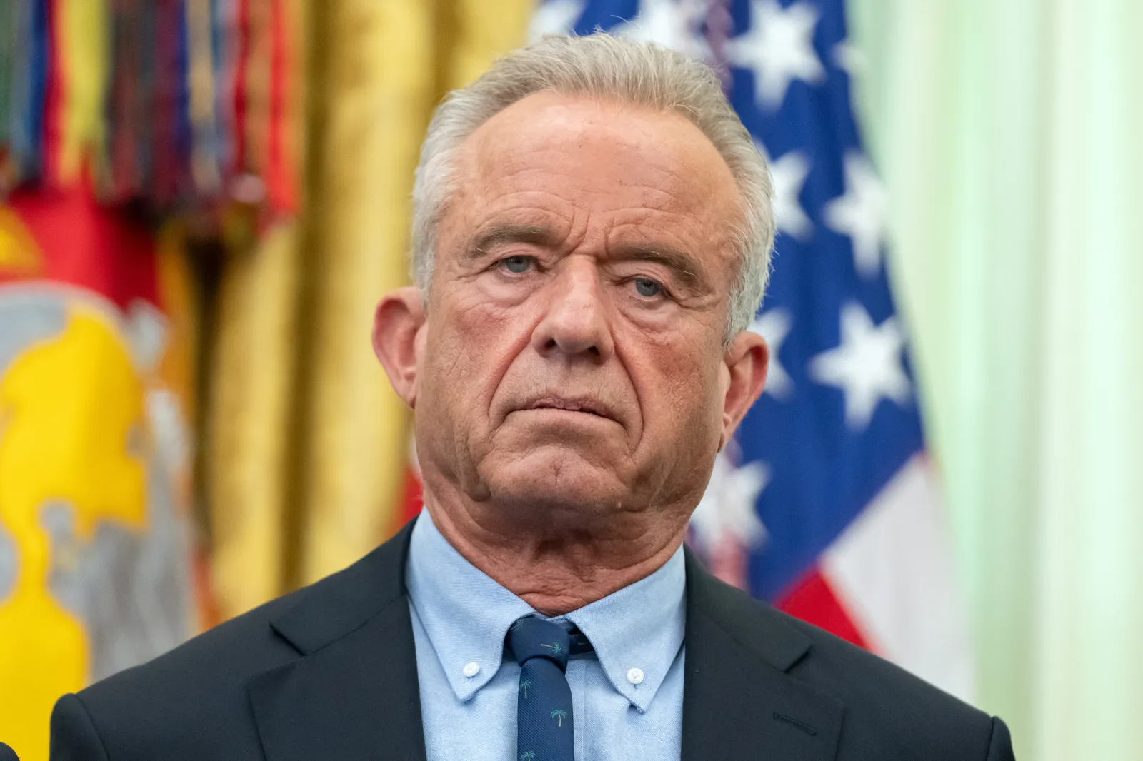 Health and Human Services Secretary Robert F. Kennedy Jr. attends an event on health care affordability in the Oval Office at the White House, Thursday, April 23, 2026, in Washington.
