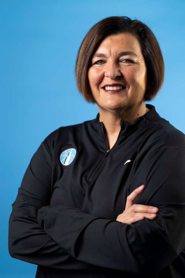 Chicago Sky Assistant Coach Latricia Trammell sits for a photo on media day at The Fields Studios on April 30, 2026, in Logan Square. (Eileen T. Meslar/Chicago Tribune)