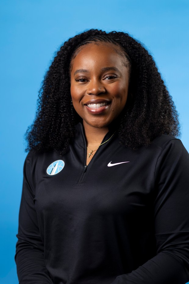 Chicago Sky assistant coach Rena Wakama sits for a photo on media day at The Fields Studios on April 30, 2026, in Logan Square. (Eileen T. Meslar/Chicago Tribune)