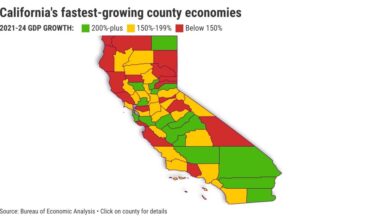 16 California counties had economies triple in size this century – The Mercury News