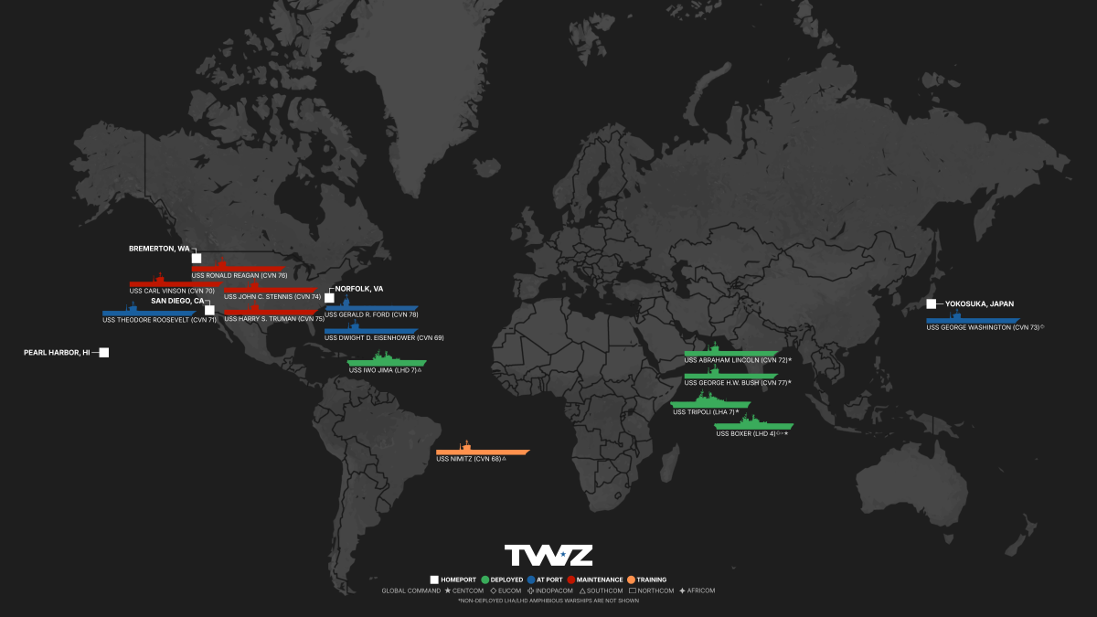 Where Are The Carriers As Of May 17, 2026: Ford Is Finally Home