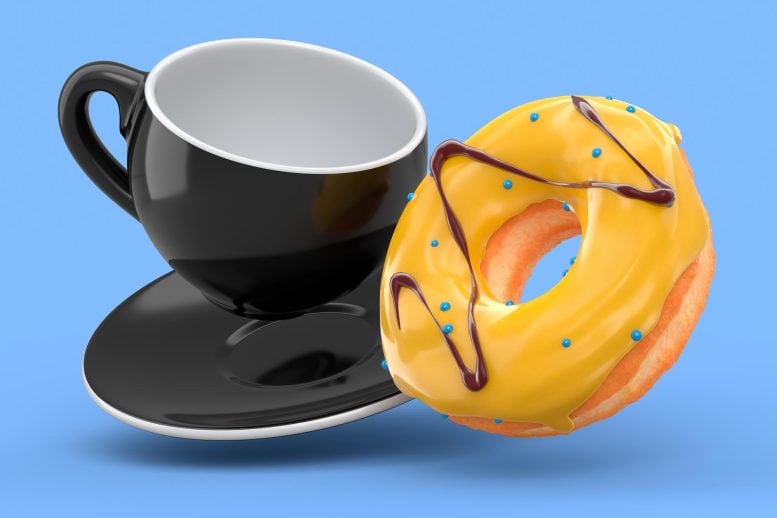 Ceramic Coffee Cup Donut