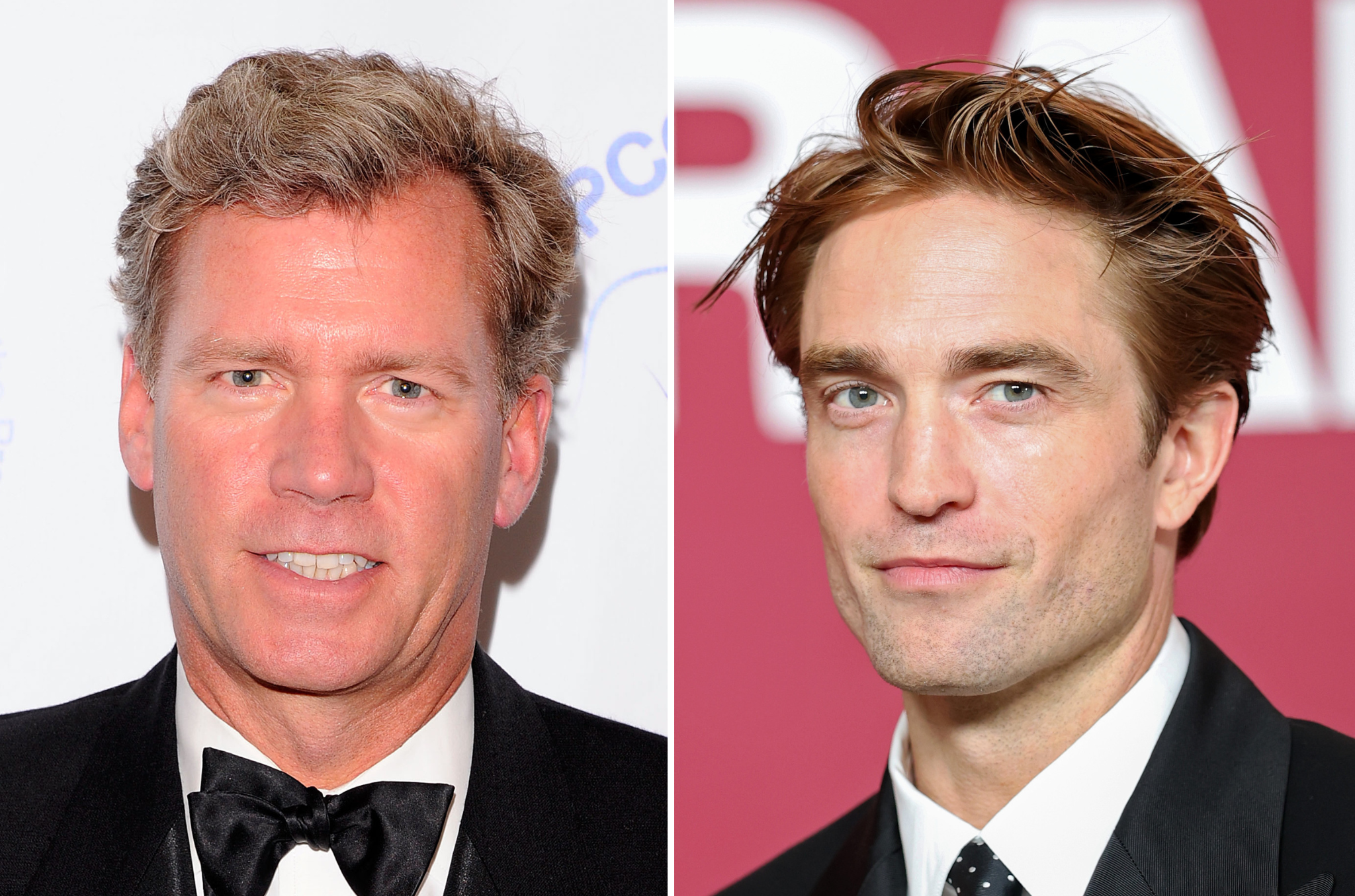 Chris Hansen (left) will be played by Robert Pattinson (right) in A24's new drama 'Primetime,' based on NBC's true-crime series 'To Catch a Predator'