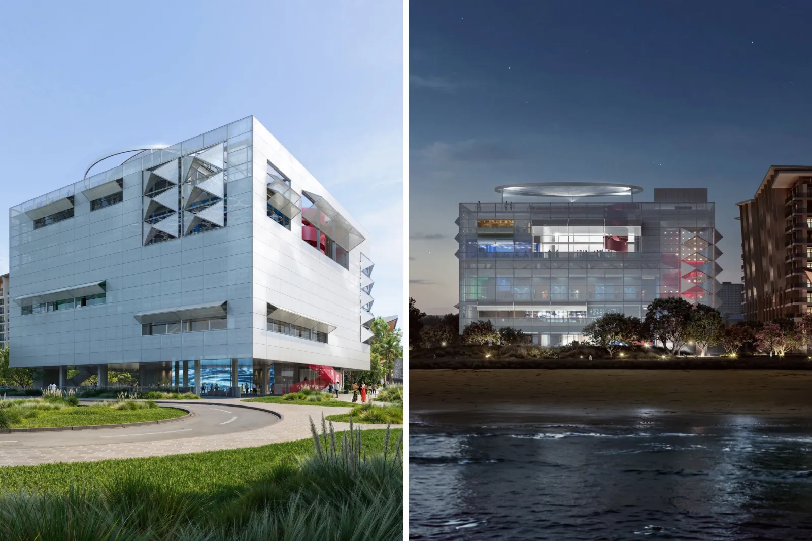 Renderings of the Meitu Cube Visual Arts Center: