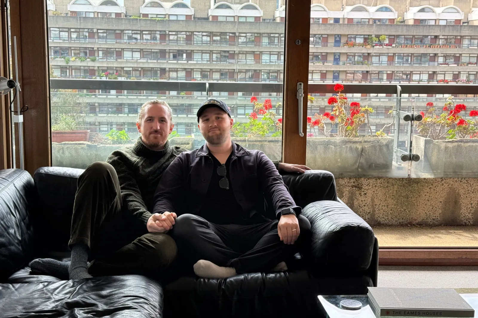 Luke Kaluzny and his husband Derek Sorensen in their Barbican home