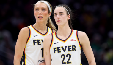 Lexie Hull and Caitlin Clark of the Indiana Fever
