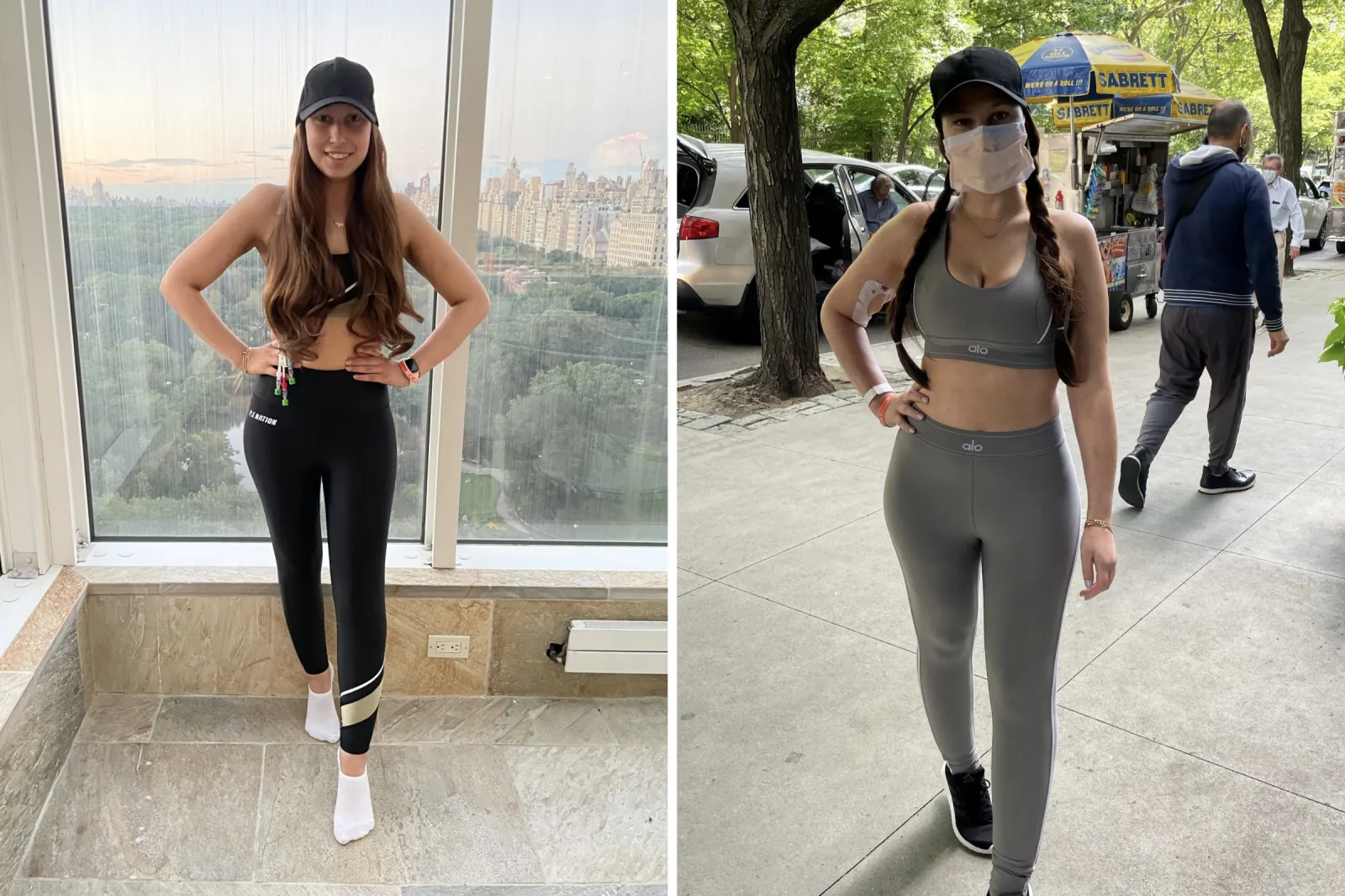 Lindsay Kassab in New York City after leaving hospital.