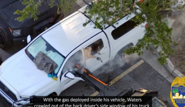 Video shows JSO using ‘rook’ to force armed barricaded man from truck after hours-long standoff near Walmart