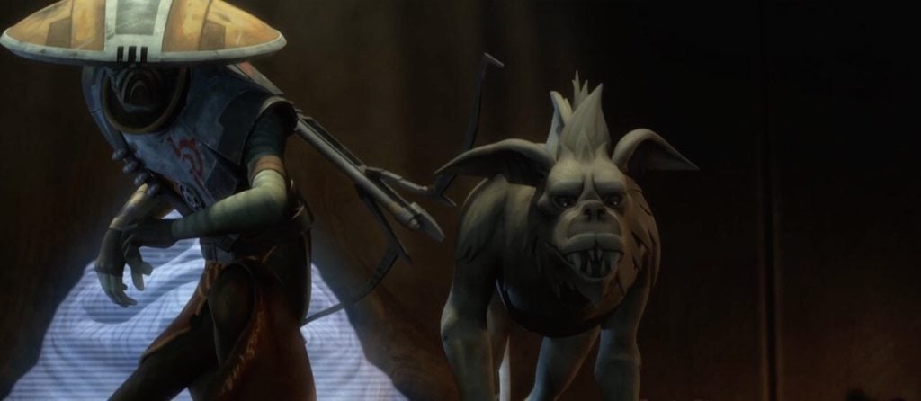 Embo and Marrok prepare for a fight