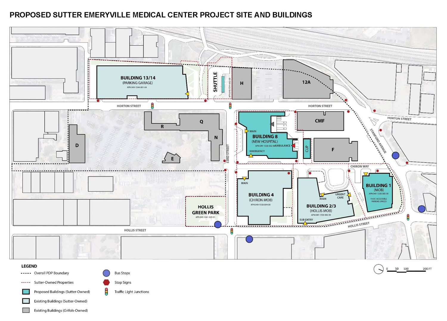 Emeryville Sutter Health campus, rendering via Sutter Health