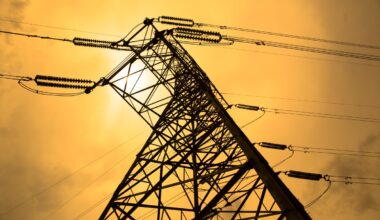 High Voltage Power Transmission Line Tower