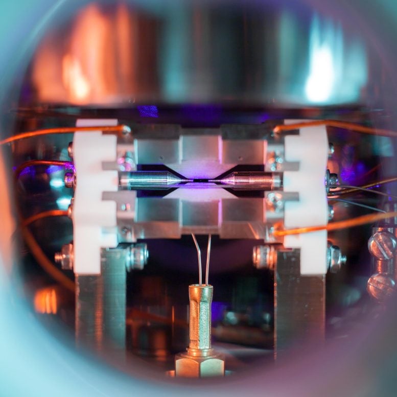 Experimental Trapped Ion Setup