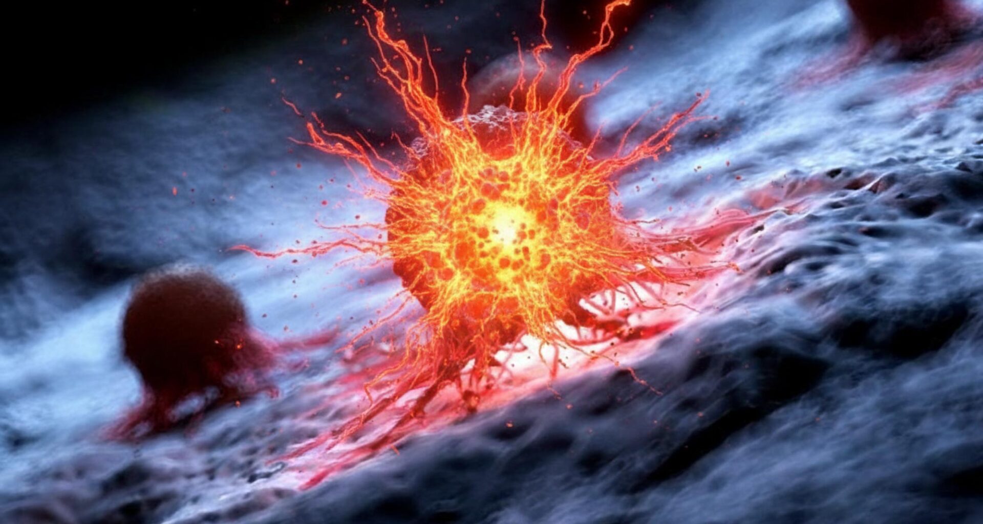 Exploding Cancer Cells