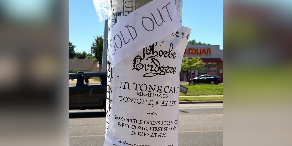 Phoebe Bridgers quickly sells out surprise pop-up show in Memphis