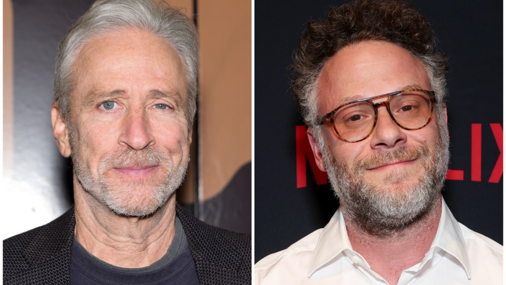 Jon Stewart and Seth Rogen Slam Kanye West: 'F--- That Guy'