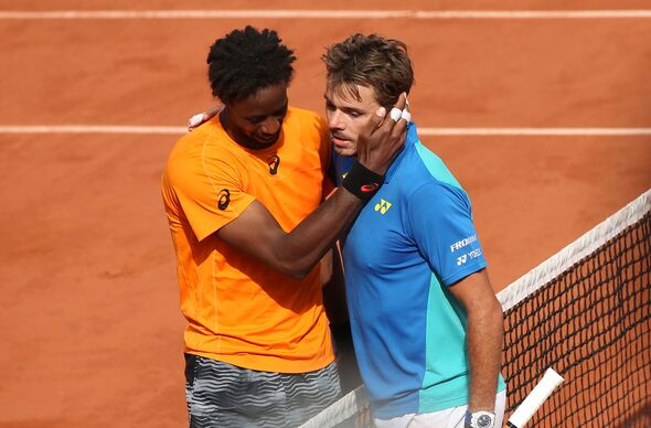 Gael Monfils Stan Wawrinka 2017 French Open - Day Nine Gael Monfils Stan Wawrinka 2017 French Open - Day Nine
