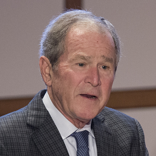 President George W. Bush speaks at the 2016 NASCO Continental Reunion at the George W. Bush Presidential Library in Dallas, Texas, on Tuesday, Nov. 15, 2016.