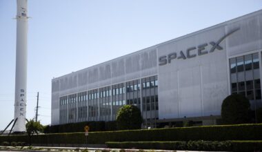 SpaceX headquarters in Hawthorne, California