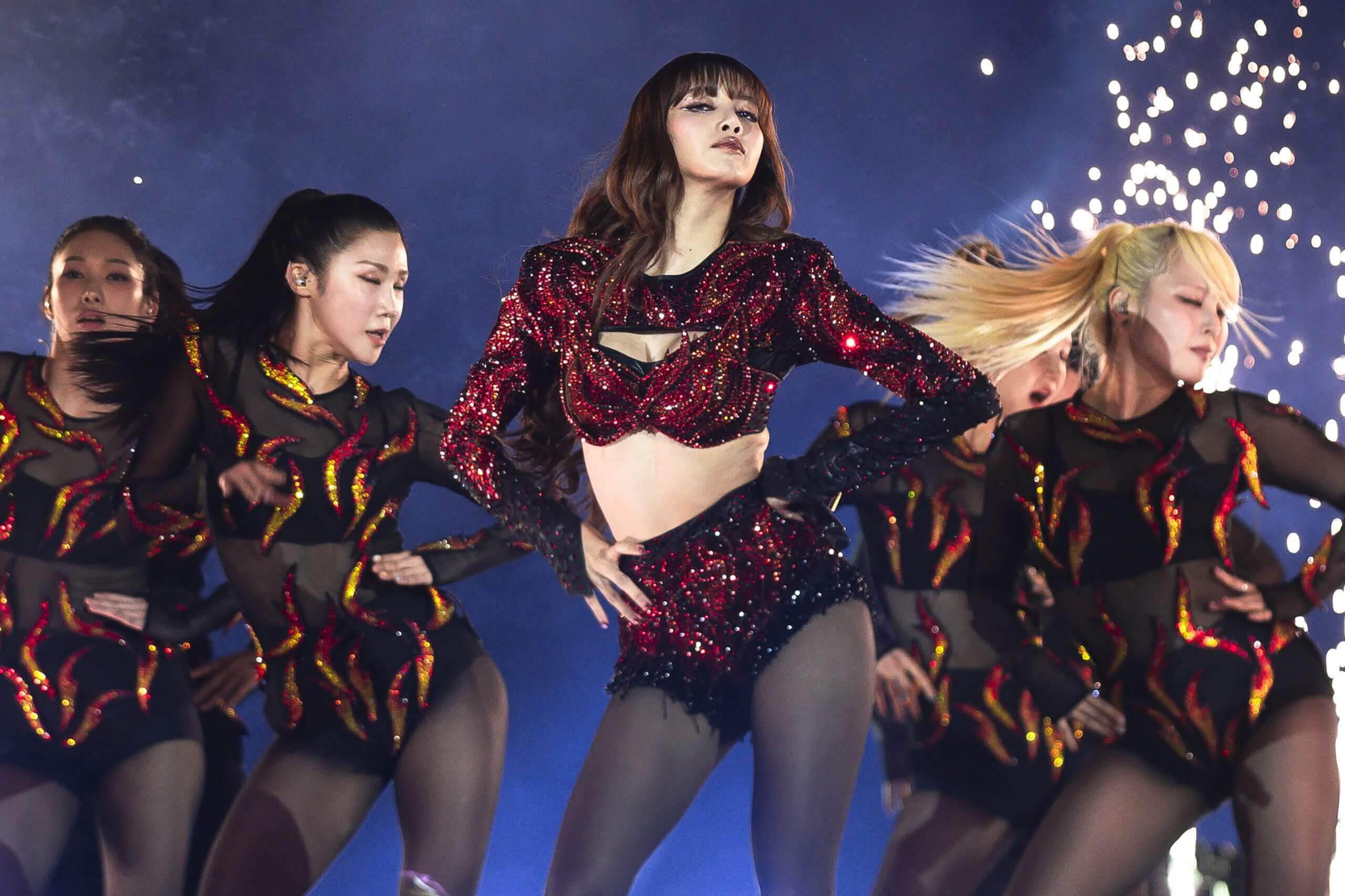 Thai rapper and singer Lisa, from South Korean group Blackpink, performs in Bangkok on December 31, 2024
