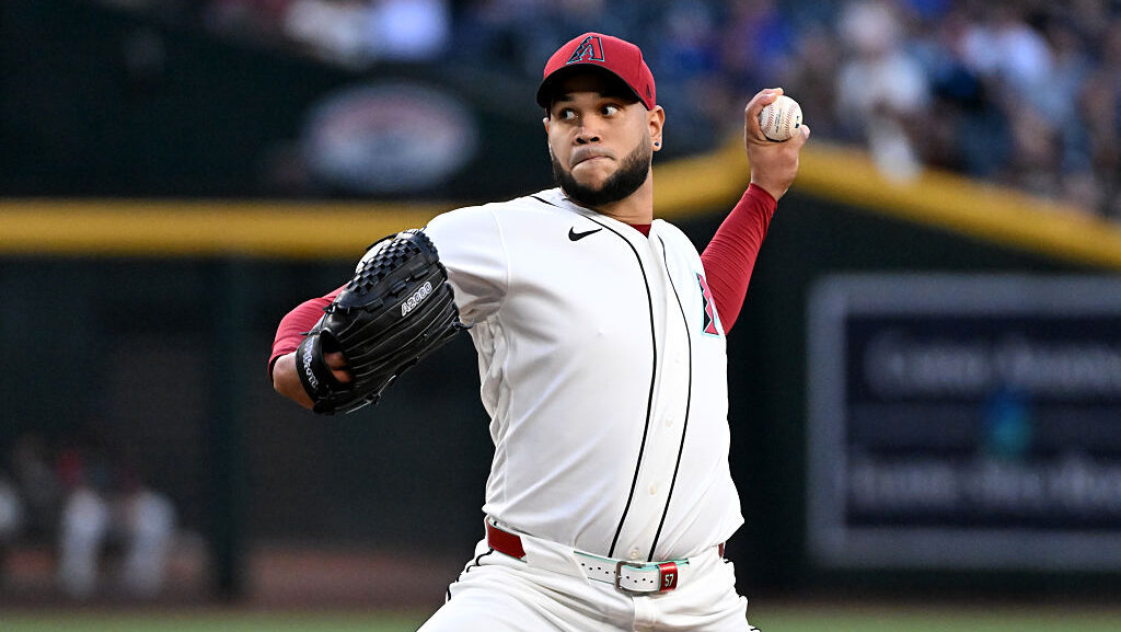Eduardo Rodriguez #57 of the Arizona Diamondbacks...