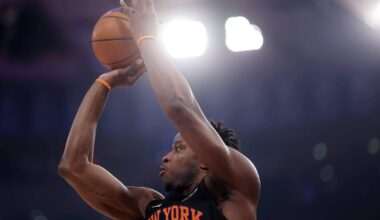 OG Anunoby participates in parts of Knicks’ practice after suffering hamstring strain
