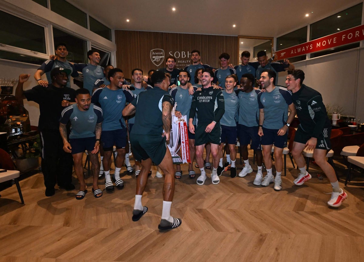 Inside Arsenal’s title celebrations: A 5am Emirates stroll, Saka’s sass and lots of bottle