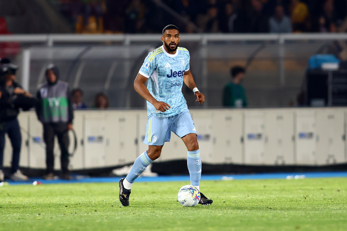 LECCE, ITALY - MAY 09: Bremer of Juventus FC during the Serie A match between US Lecce and Juventus FC at Stadio Via del Mare on May 09, 2026 in Lecce, Italy. (Photo by Maurizio Lagana/Getty Images)