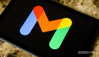 Gmail on tablet stock photo 1