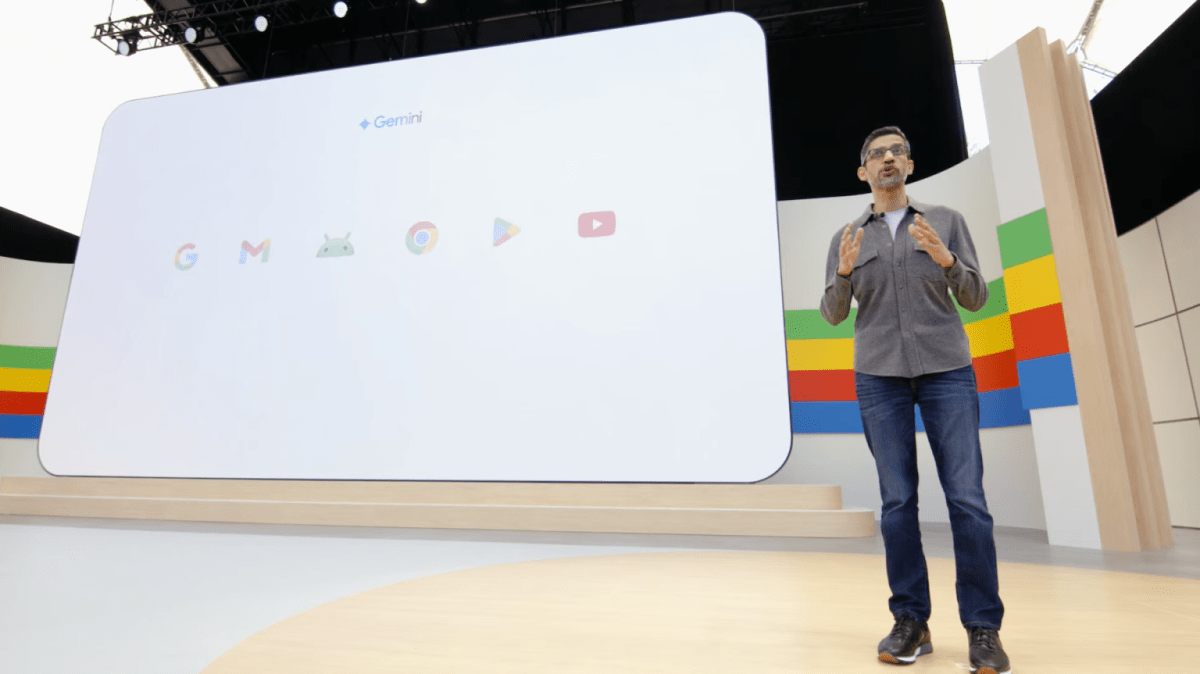 Google CEO Sundar Pichai at Google I/O