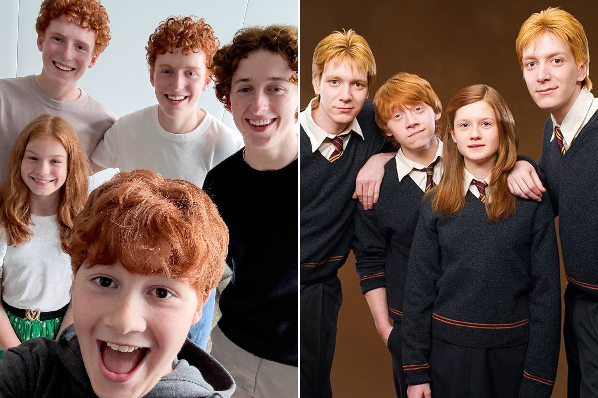 Gracie Cochrane (far left) was initially tapped to play Ginny Weasley in HBO’s highly anticipated Harry Potter TV adaptation