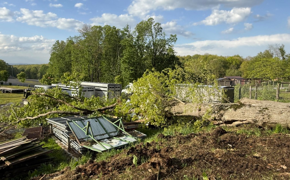 Preston County businesses cleaning up after EF0 tornado