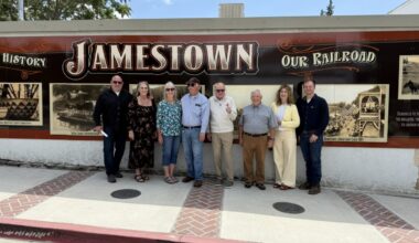 New Mural in Jamestown photo by Deborah York
