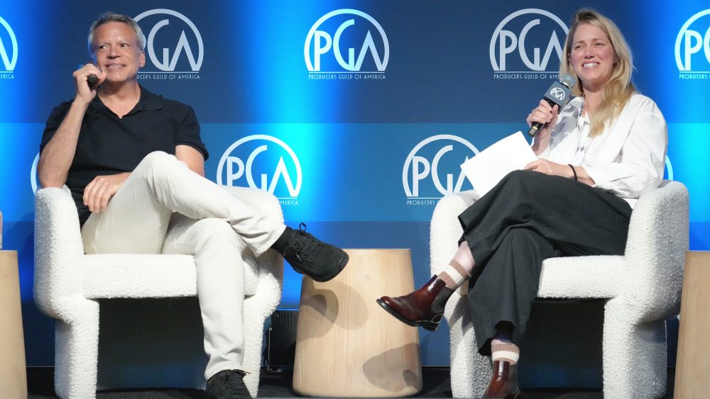 Michael De Luca and Sara Murphy at the 16th Annual Produced by Conference at Universal Studios, on Saturday, May 30, 2026 in Los Angeles, Calif.