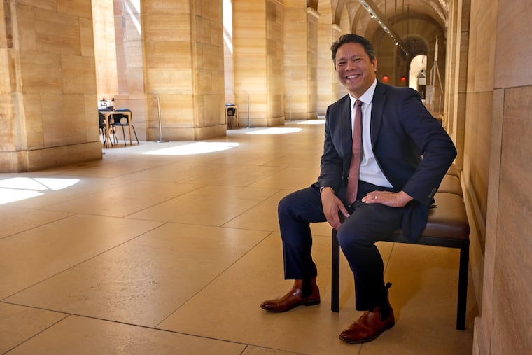 Neil Batiancila at the Philadelphia Museum of Art on Wednesday.