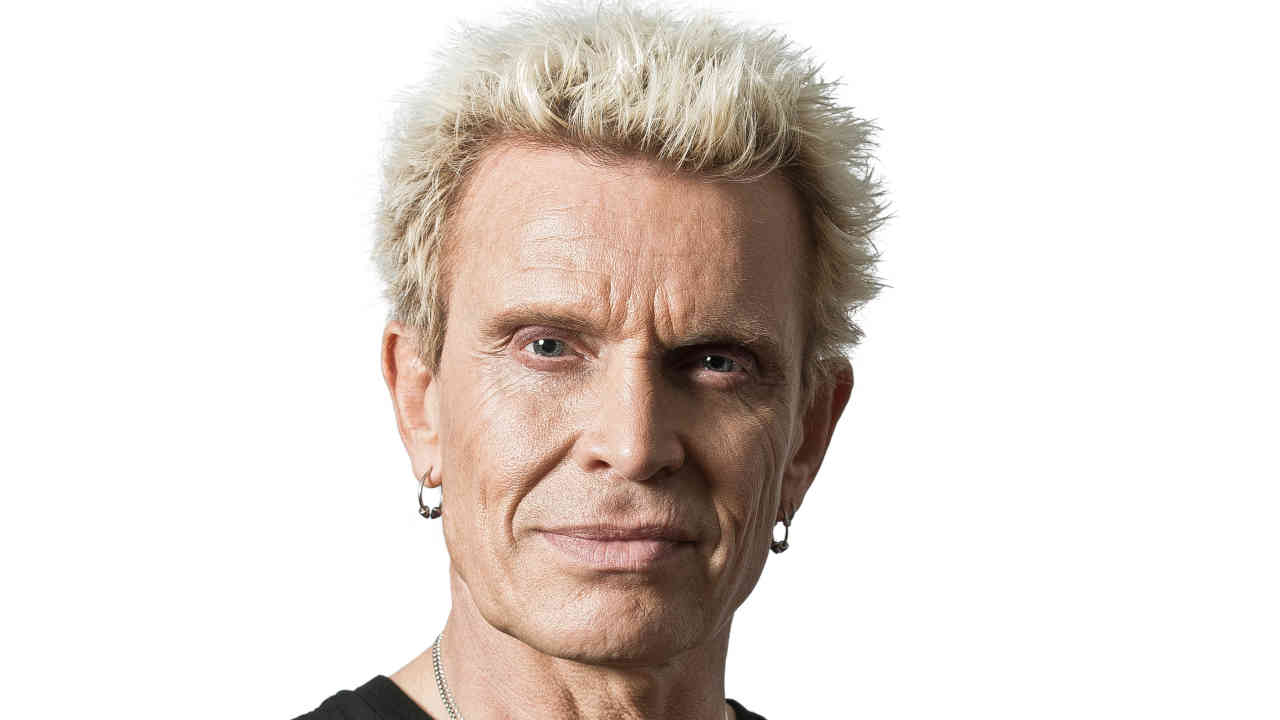Billy Idol posing for a photograph in the late 2010s
