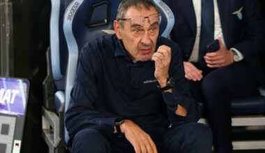 ROME, ITALY - APRIL 27: Maurizio Sarri, Head Coach of Lazio, looks on during the Serie A match between SS Lazio and Udinese Calcio at Stadio Olimpico on April 27, 2026 in Rome, Italy. (Photo by Paolo Bruno/Getty Images)